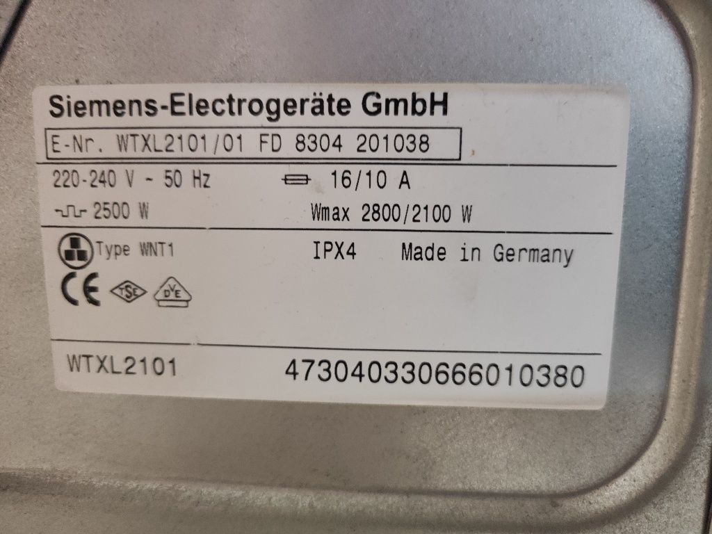 Сушильна машина Siemens WTXL2101 на запчастини