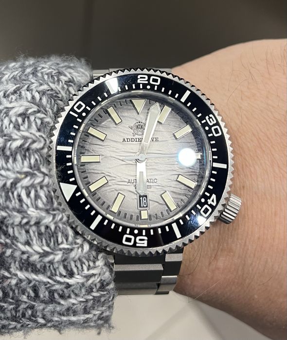 Zegarek automat Addiesdive AD2068, NH35, 100ATM, szafir, mało używany