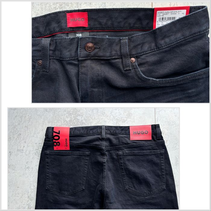 Чоловічі джинси темно сині HUGO SLIM 708 36/34