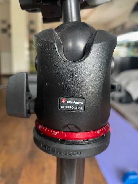 Karbonowy statyw Manfrotto MK 190GOC4-BHX + MHXPRO-BHQ2