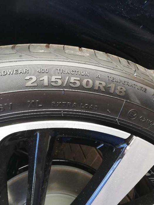 Sprzedam komplet opon letnich 215/50R18, praktycznie nowych