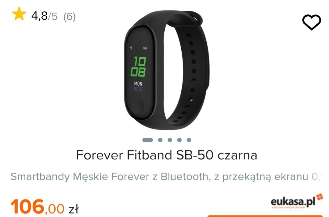 Smartband Fitband forever opaska sportowa