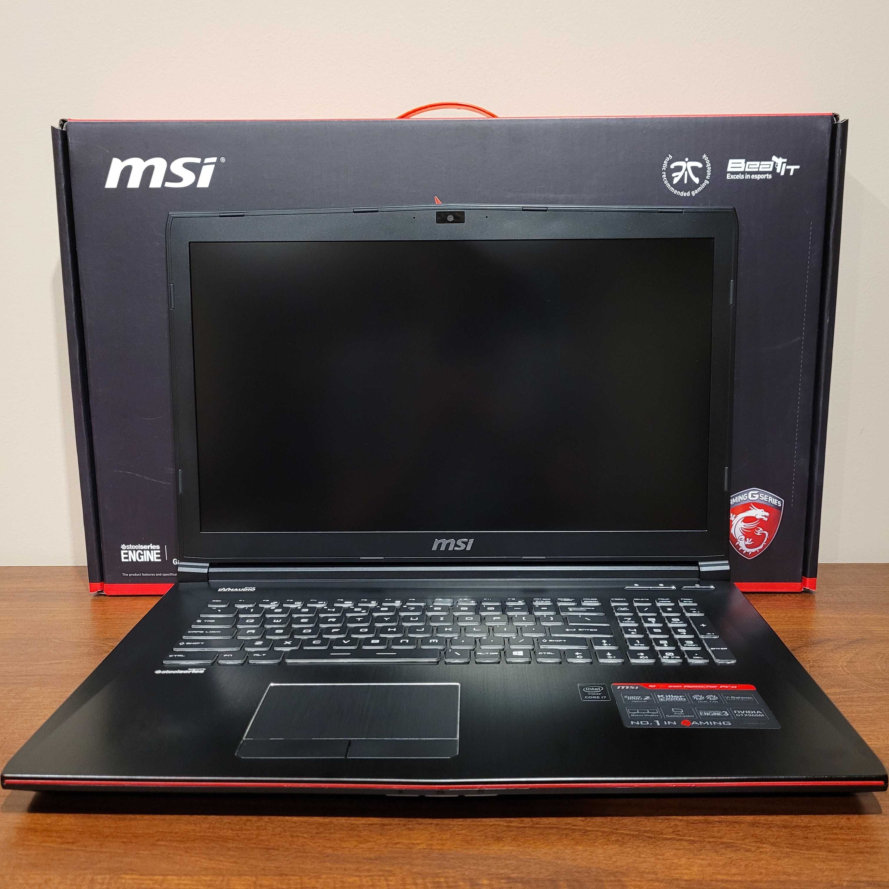 STAN B. DOBRY Laptop gamingowy MSI GE72 2QD Apache Pro
