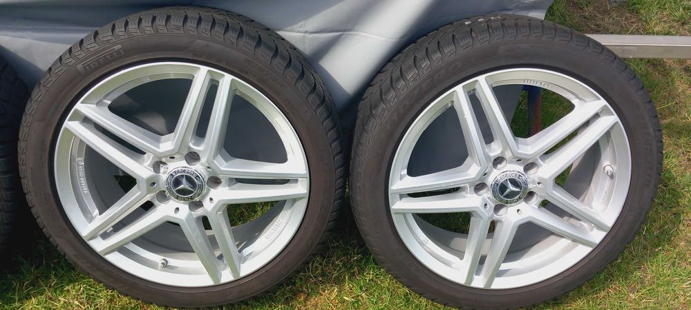Koła zima MERCEDES A/B/CLA 7.5x18 , ET49 + 225/45R18, TPMS, 2022r, 7mm