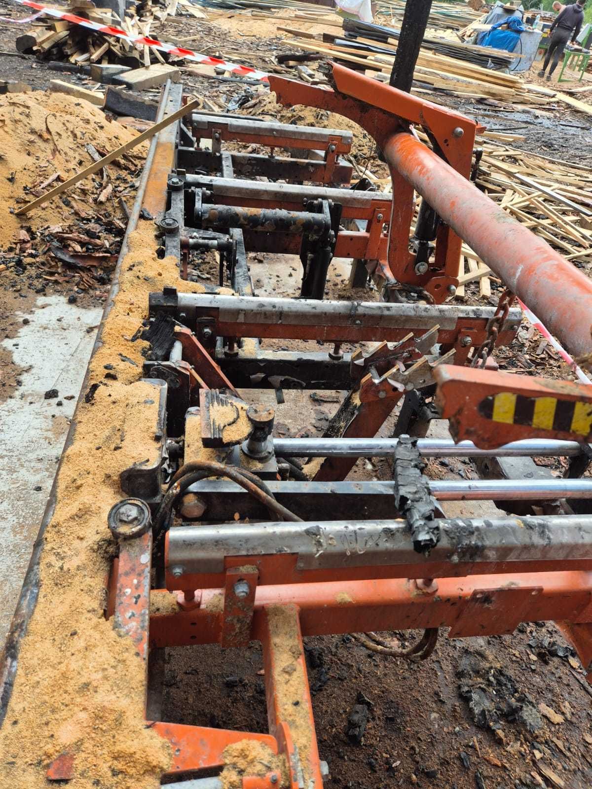 Trak Wood-Mizer LT70ME20SAH3-SWR po pożarze