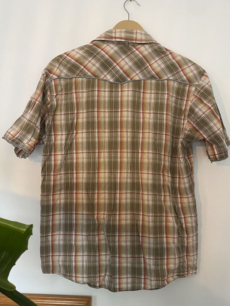 Camisa de manga curta ao xadrez da Angelo Litrico