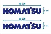 Наклейки на трактор экскаватор. Komatsu коматсу