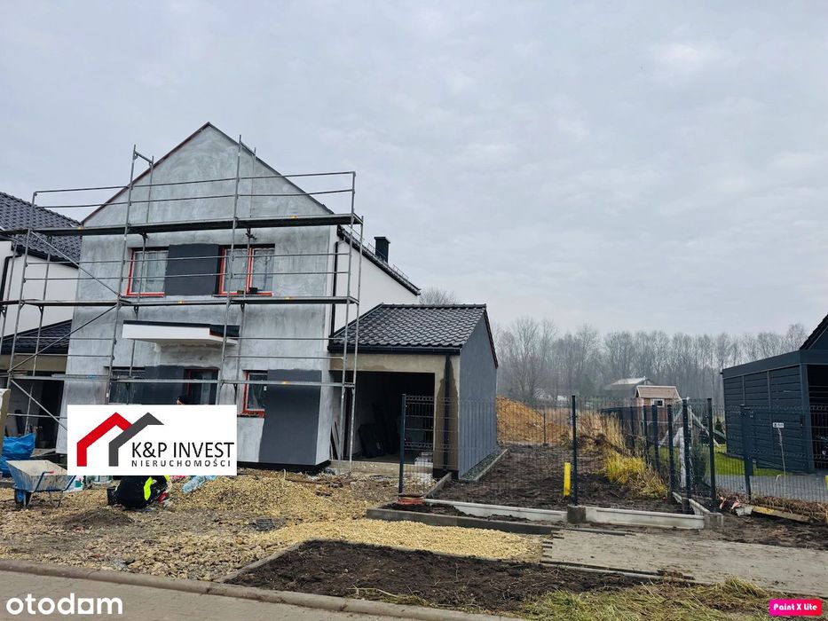 Nowy dom bliźniak z ogrodem na wschód i południe,nowe osiedle