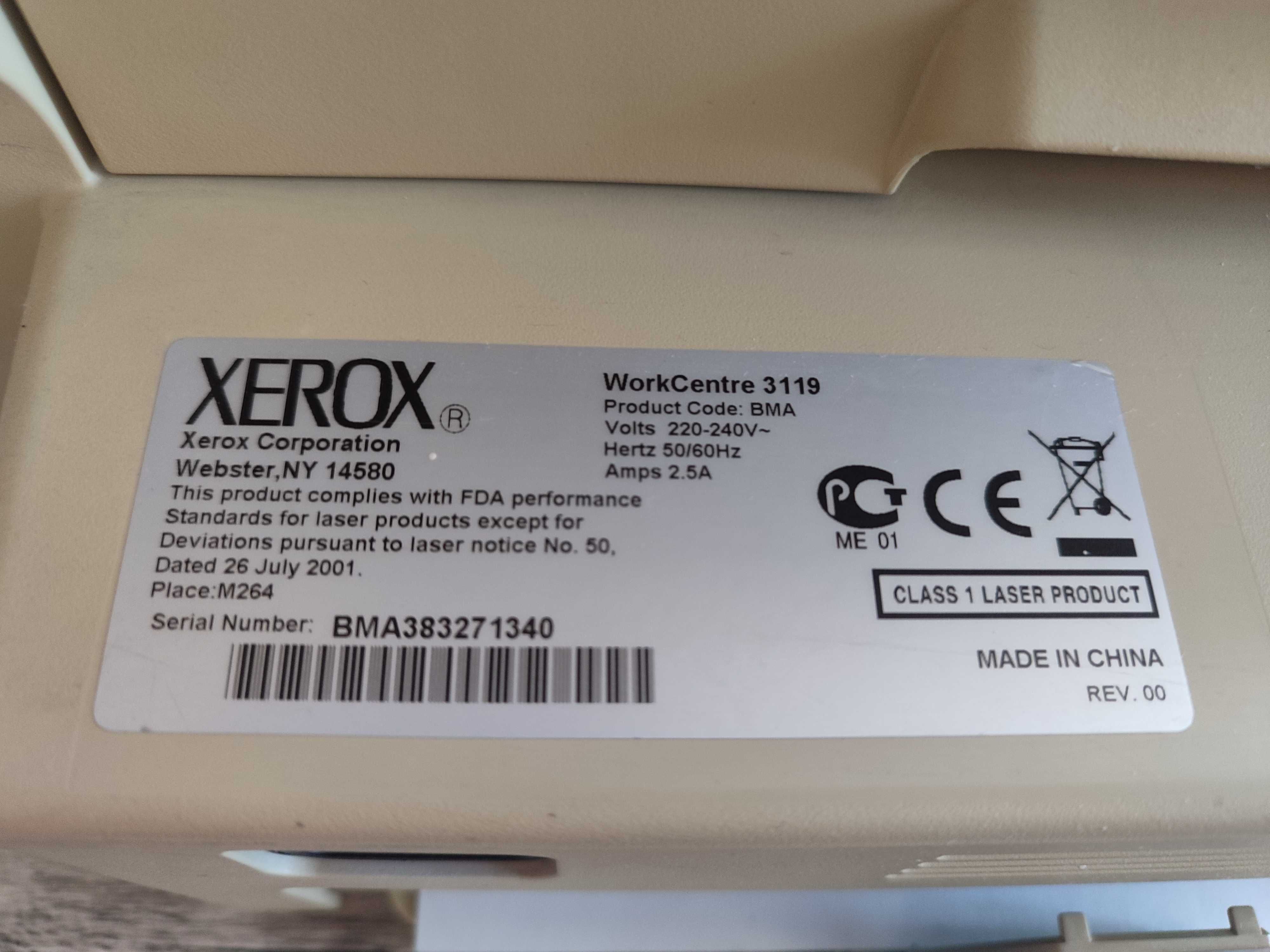 Лазерное МФУ XEROX WorkCentre 3119