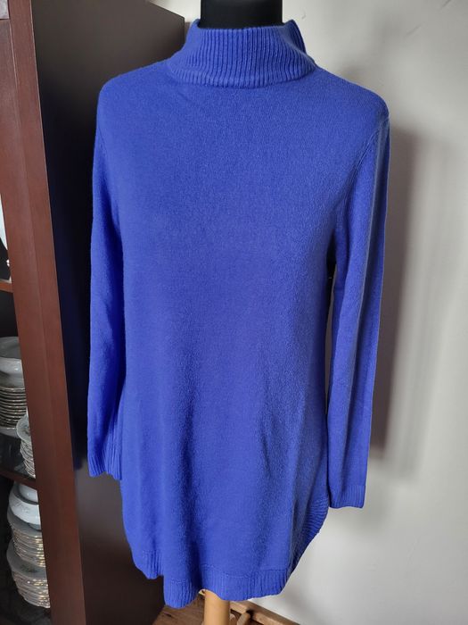 Sweter długi półgolf rozmiar 38