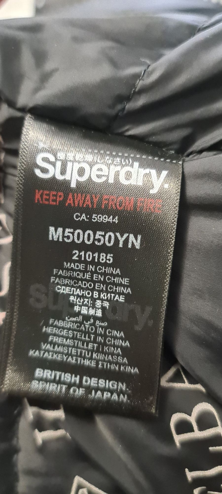 Kurtka męska zimowa puchowa SUPERDRY+Idris Elba rozm.XL