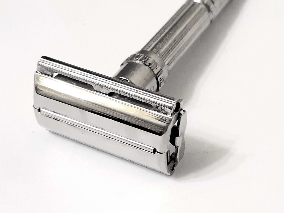 Винтажный Т-образный мужской бритвенный станок из СССР 80-х