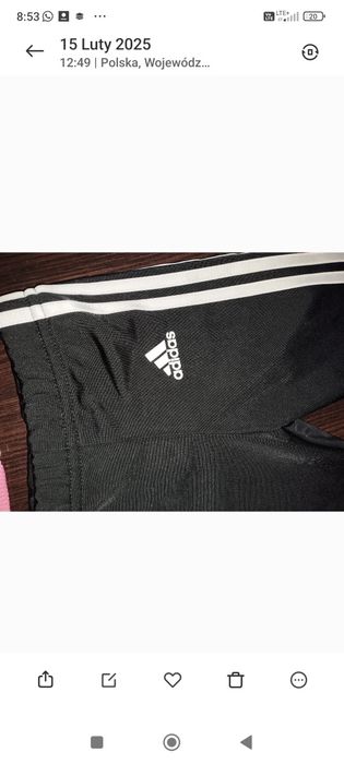 Dres dresik adidas dla dziewczynki 3-6 miesięcy 68