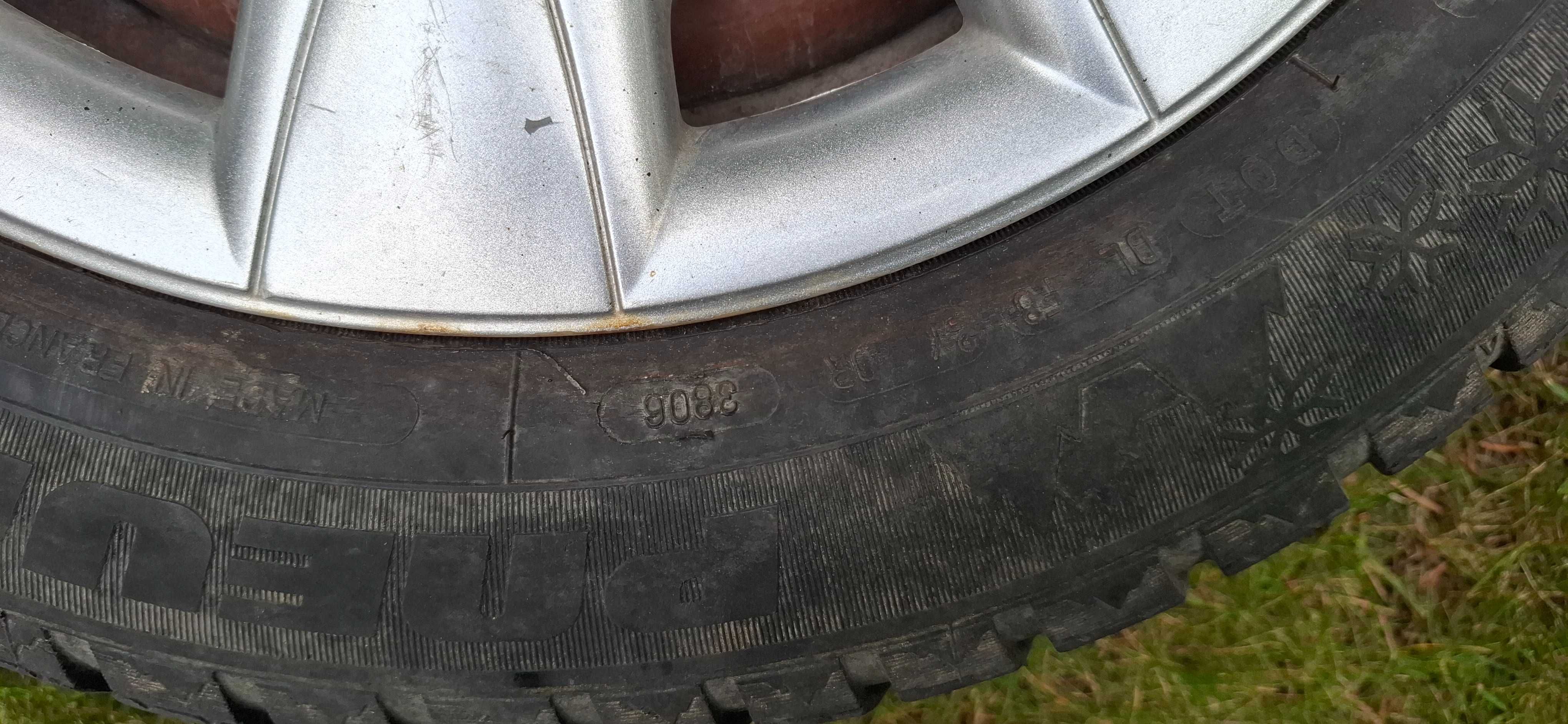 Felgi stalowe z oponami zimowymi 185/60 R14 4x100 Seat Cordoba