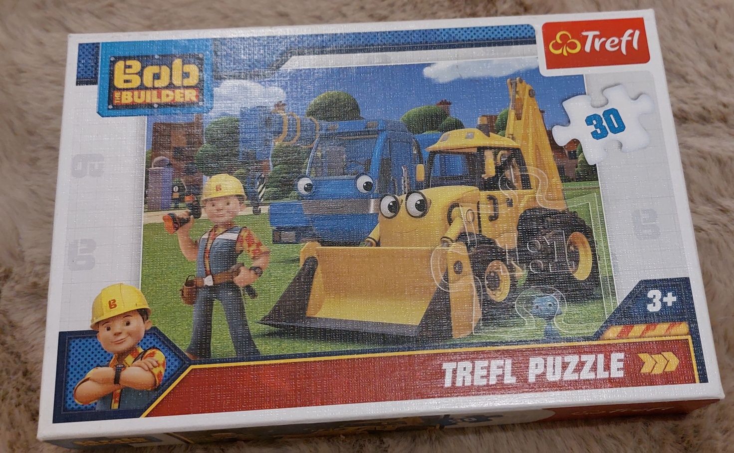 Puzzle 4 zestawy Spiderman, Bing, Bob budowniczy
