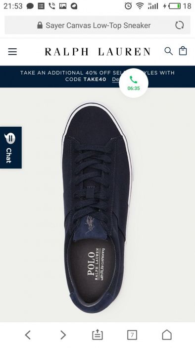 Мокасины Ralph Lauren 44 размер