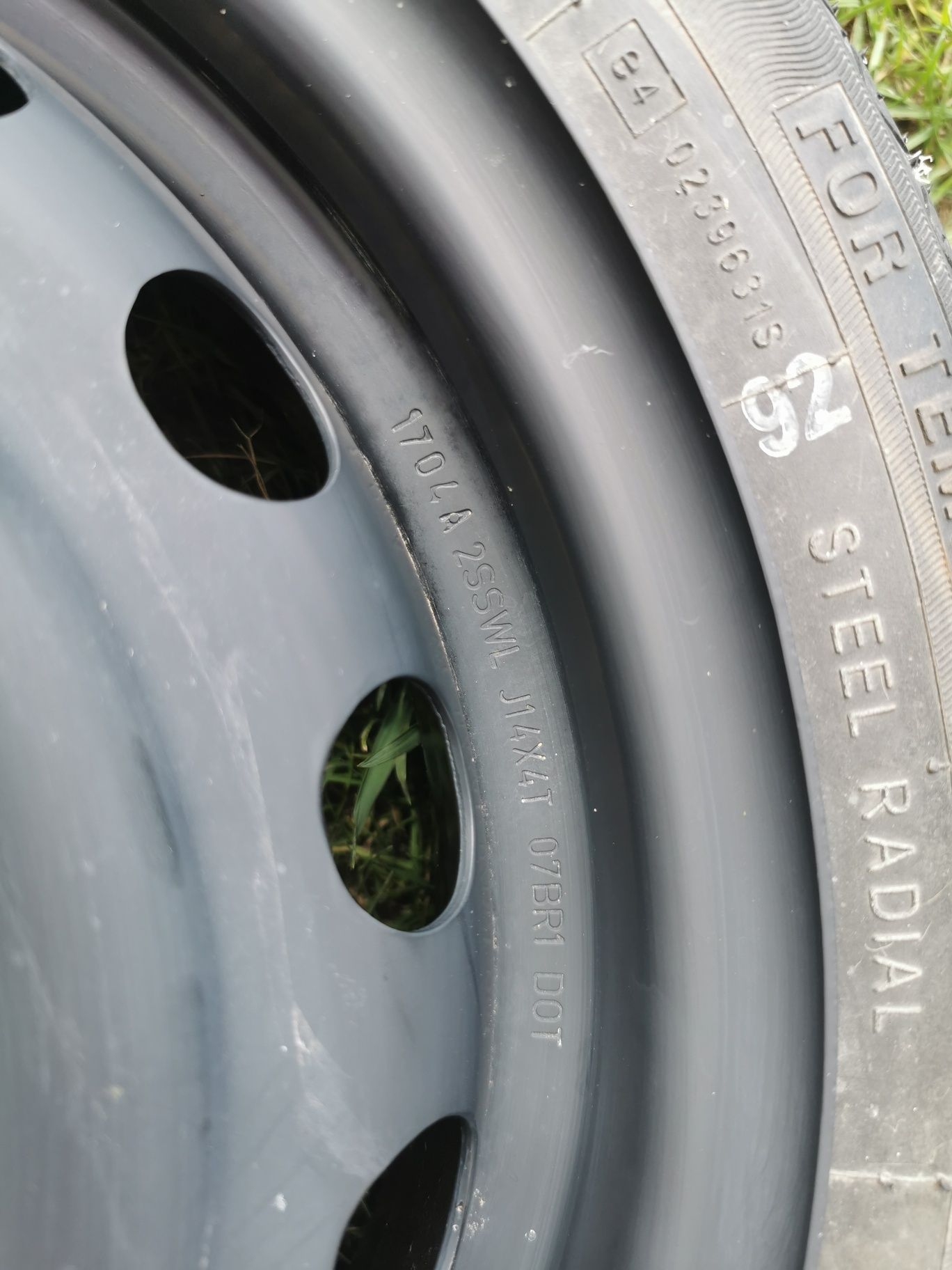 Koło dojazdowe  4x14 Renault Clio Nissan 115/70R14 4x100