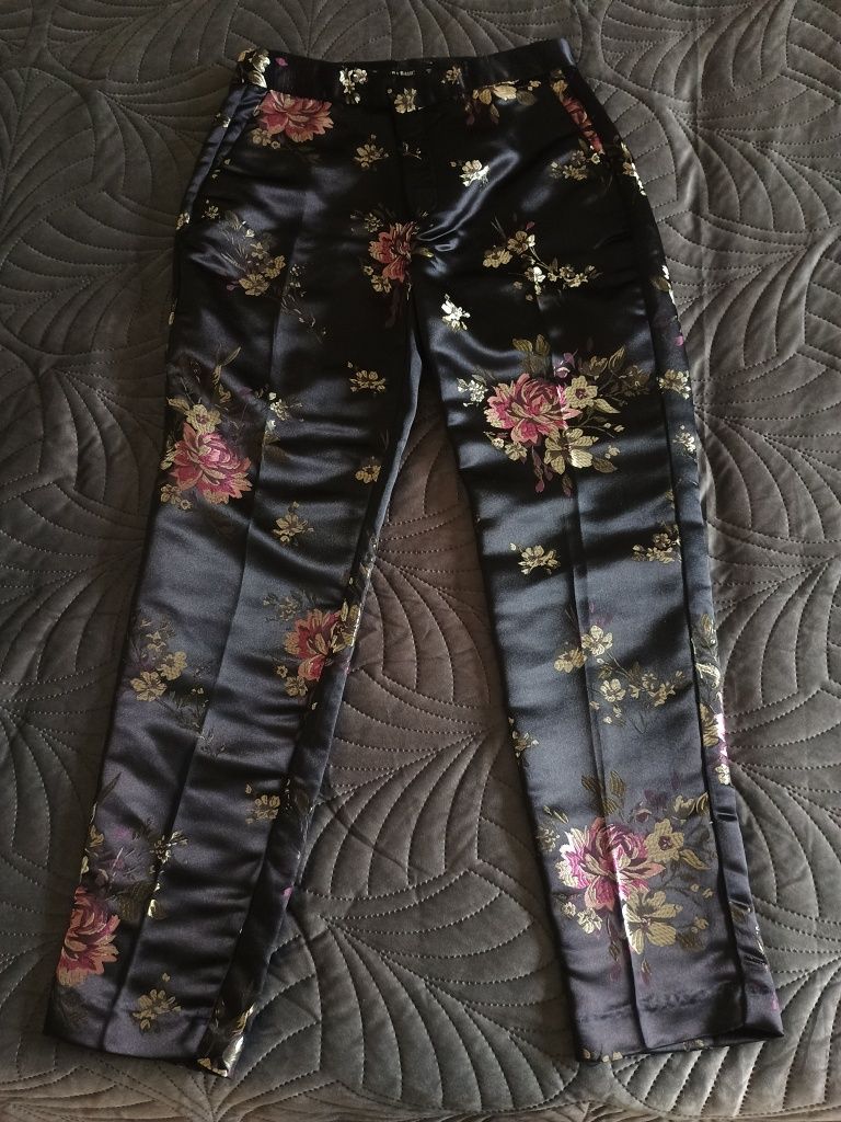 Garnitur damski żakardowy komplet ZARA XS