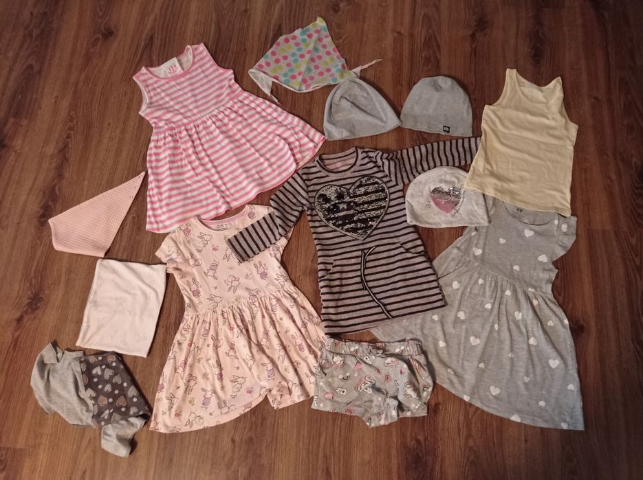 Mega Giga Paka ubranek dla dziewczynki  3 - 5/6 lat. Zestaw ubrań