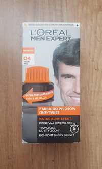 Loreal Men farba do męskich włosów 04 średni brąz