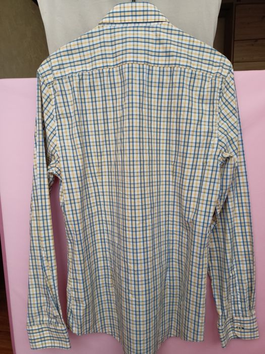 Koszula w kratkę ZARA slim fit rozm. M/40