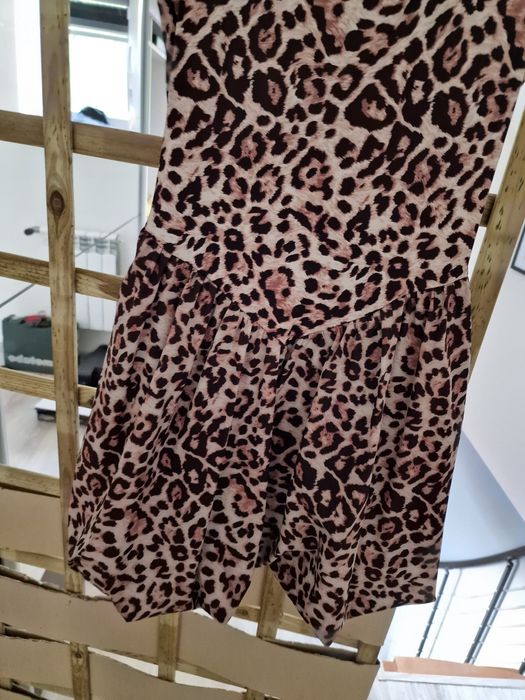 Sukienka bombka panterka