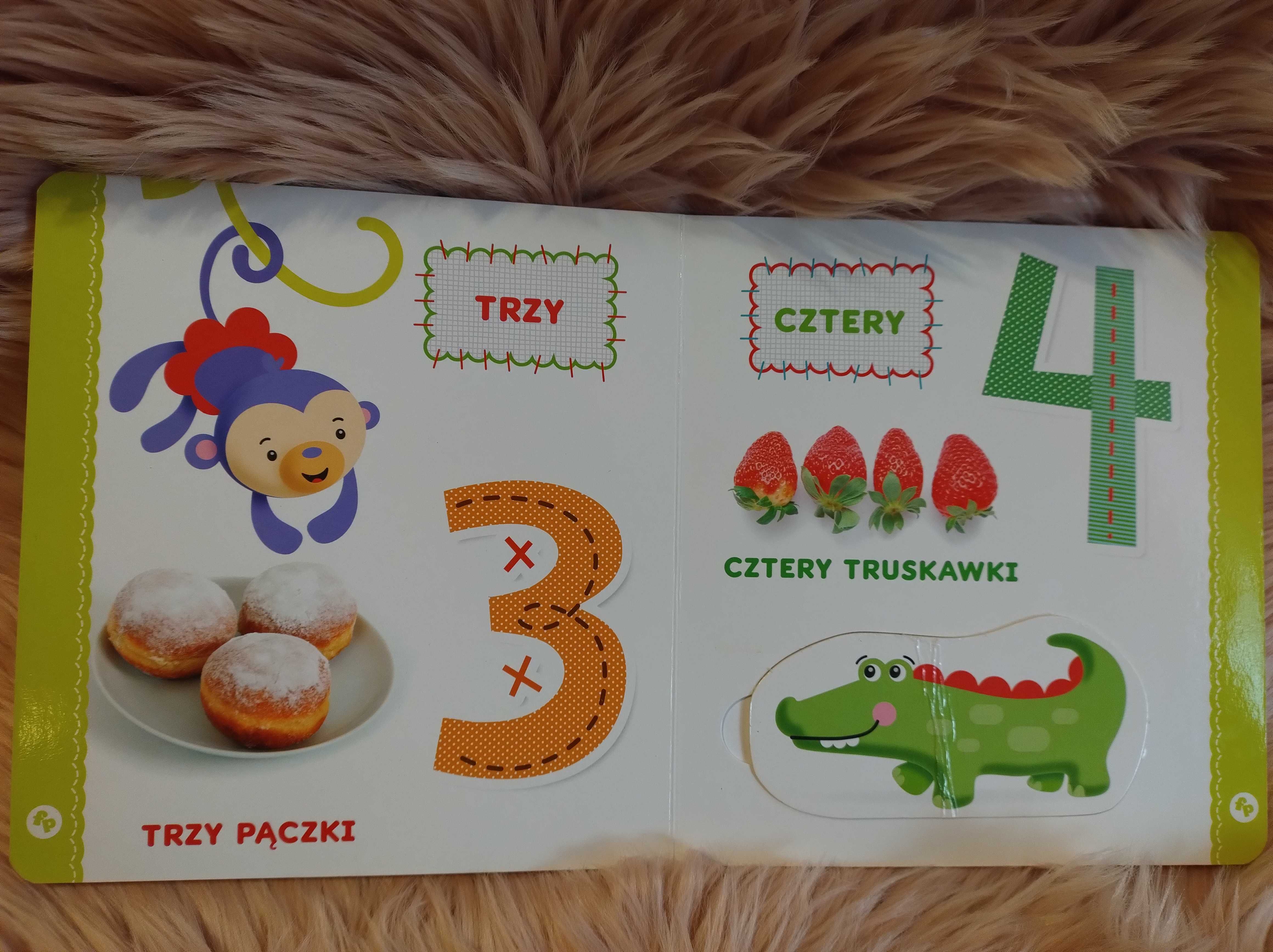 Liczby książka Fisher Price z okienkami