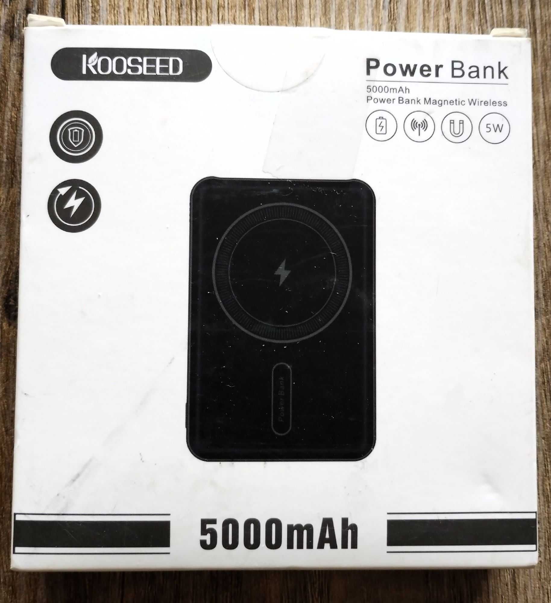 Magnetyczny bezprzewodowy power bank 5000 mAh iPhone