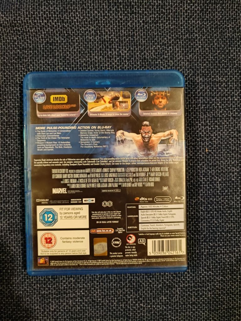 Blu Ray do filme "X-Men Origins: Wolverine" (portes grátis)