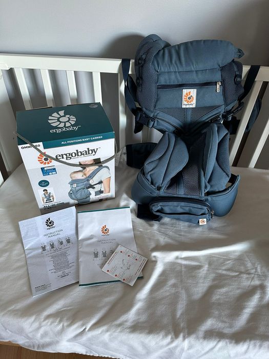 Marsupio Ergobaby Omni 360 Cool Air Mesh Azul acizentado