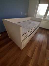 Łóżko Ikea Hemnes 160x200 białe + materace