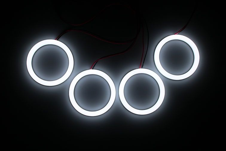 Ringi Cotton LED białe okrągłe różne rozmiary 70-140mm