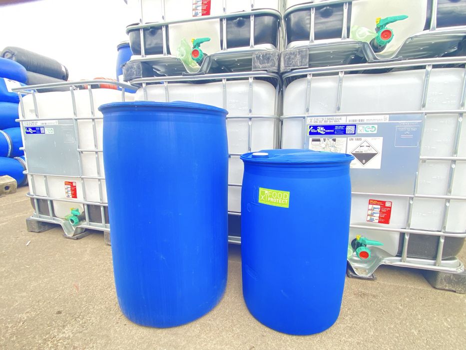 Бочка харчова тара, ємність пластикова б/в 100л( під дві корки, проб)