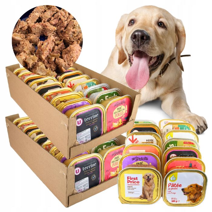 Pakiet 36 X 300G Tacki Mokra Karma Dla Psa Największy Mix 10,8 Kg