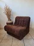 Fotel wypoczynkowy, sztruks ,vintage design,Niemcy lata 70,Mid-Century