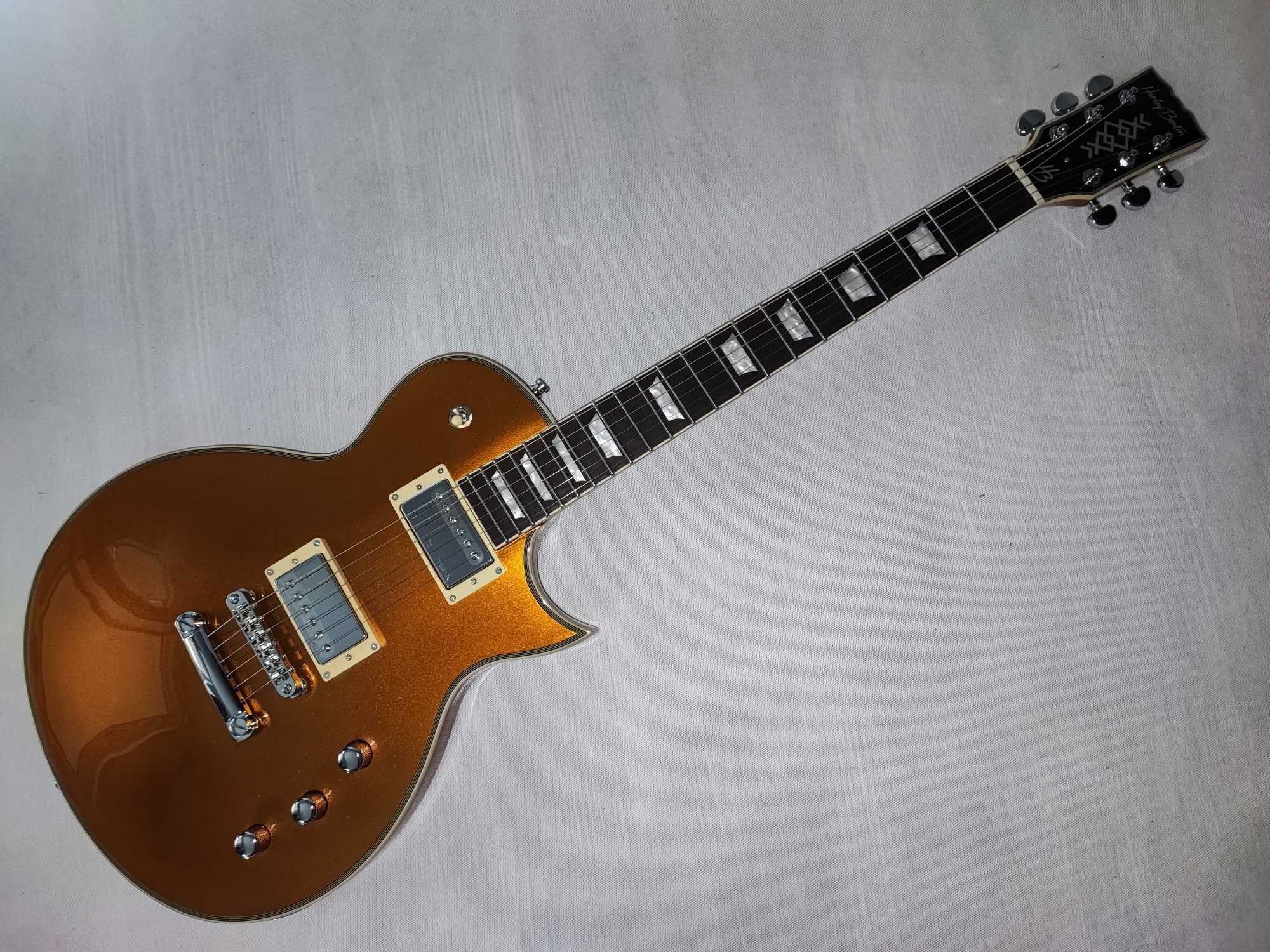 HARLEY BENTON SC-CUSTOM III Gold Top nowa gitara Les Paul - ustawiona!