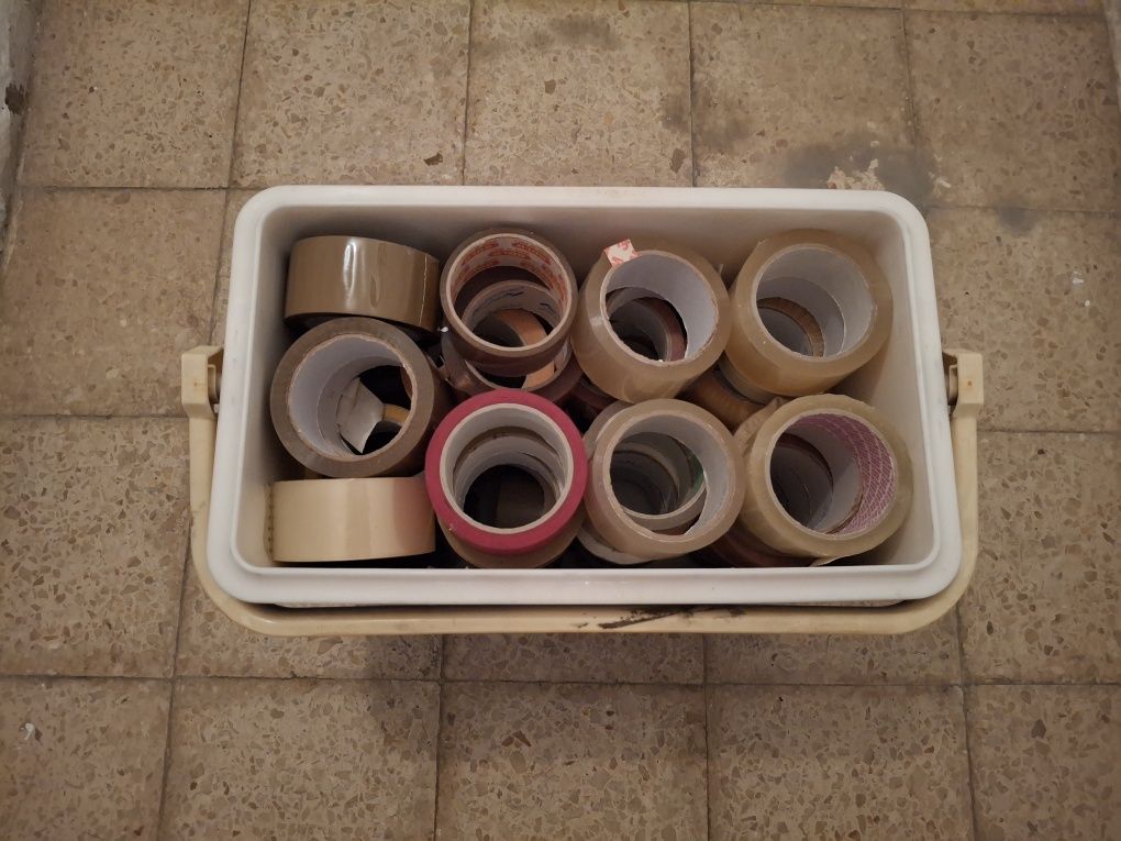 FItas Adesivas Transparentes, Castanhas e Brancas