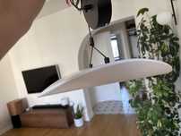 Lampa wisząca tekstylna chmura wabi sabi japandi