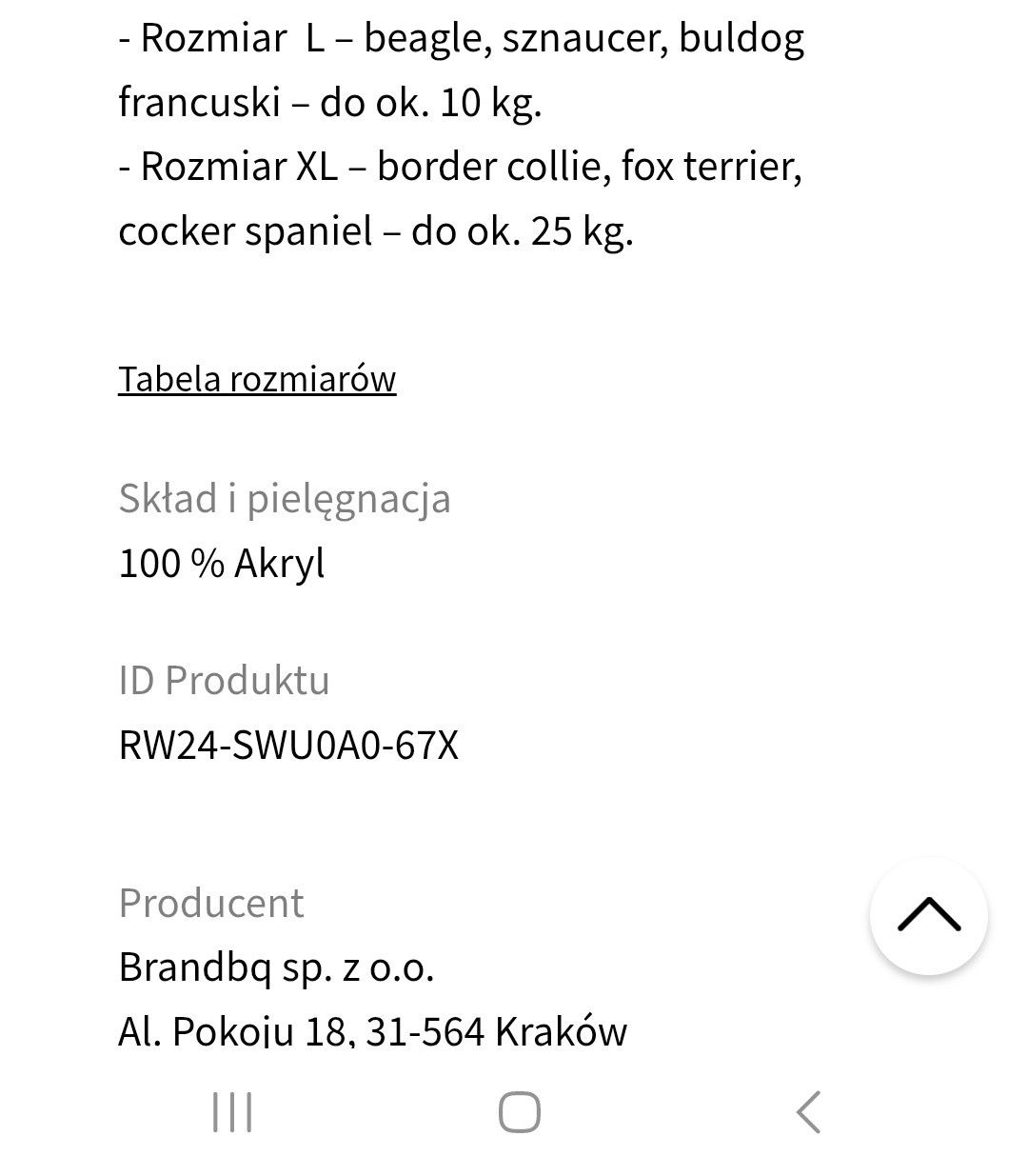 Sweterek dla psa