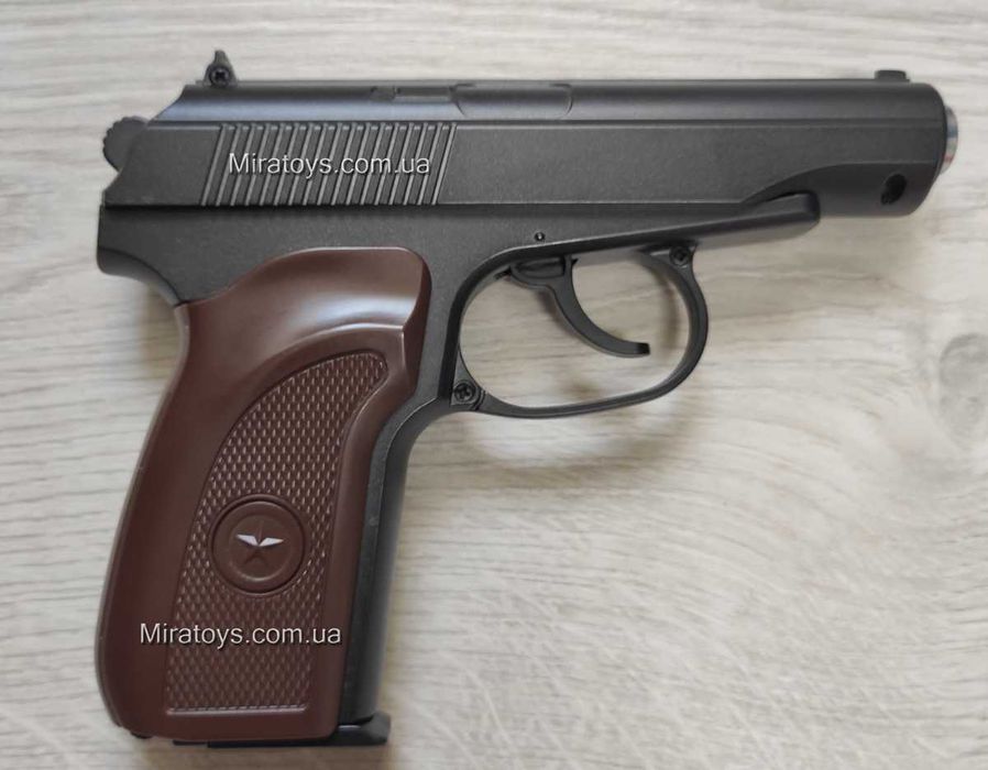 Іграшковий металевий пістолет Макарова з Глушником ПМ Galaxy G29A