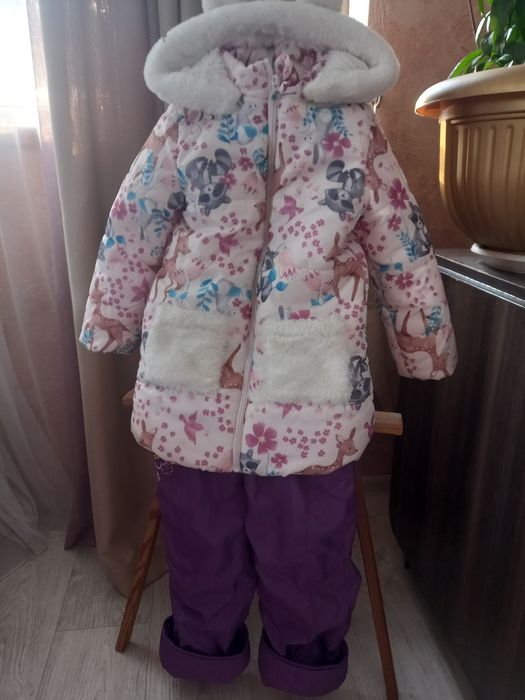 Тепленька куртка і штани,комплект для дівчинки