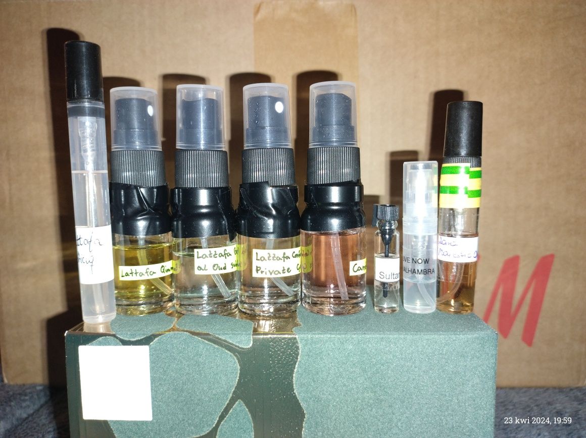 zestaw próbek perfum arabskich