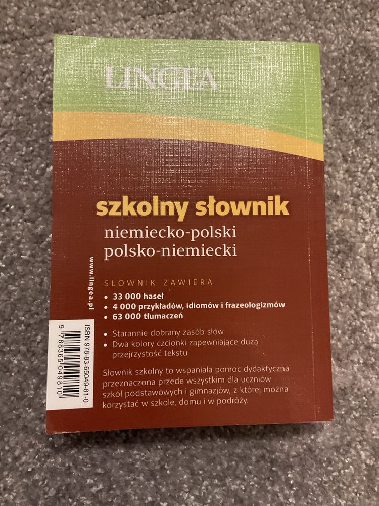 Niemiecki szkolny słownik Lingea