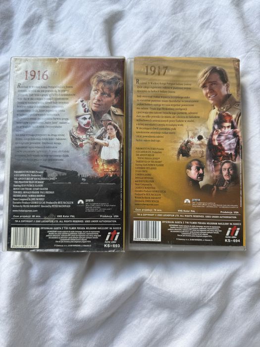 Młody Indiana Jones VHS kasety video