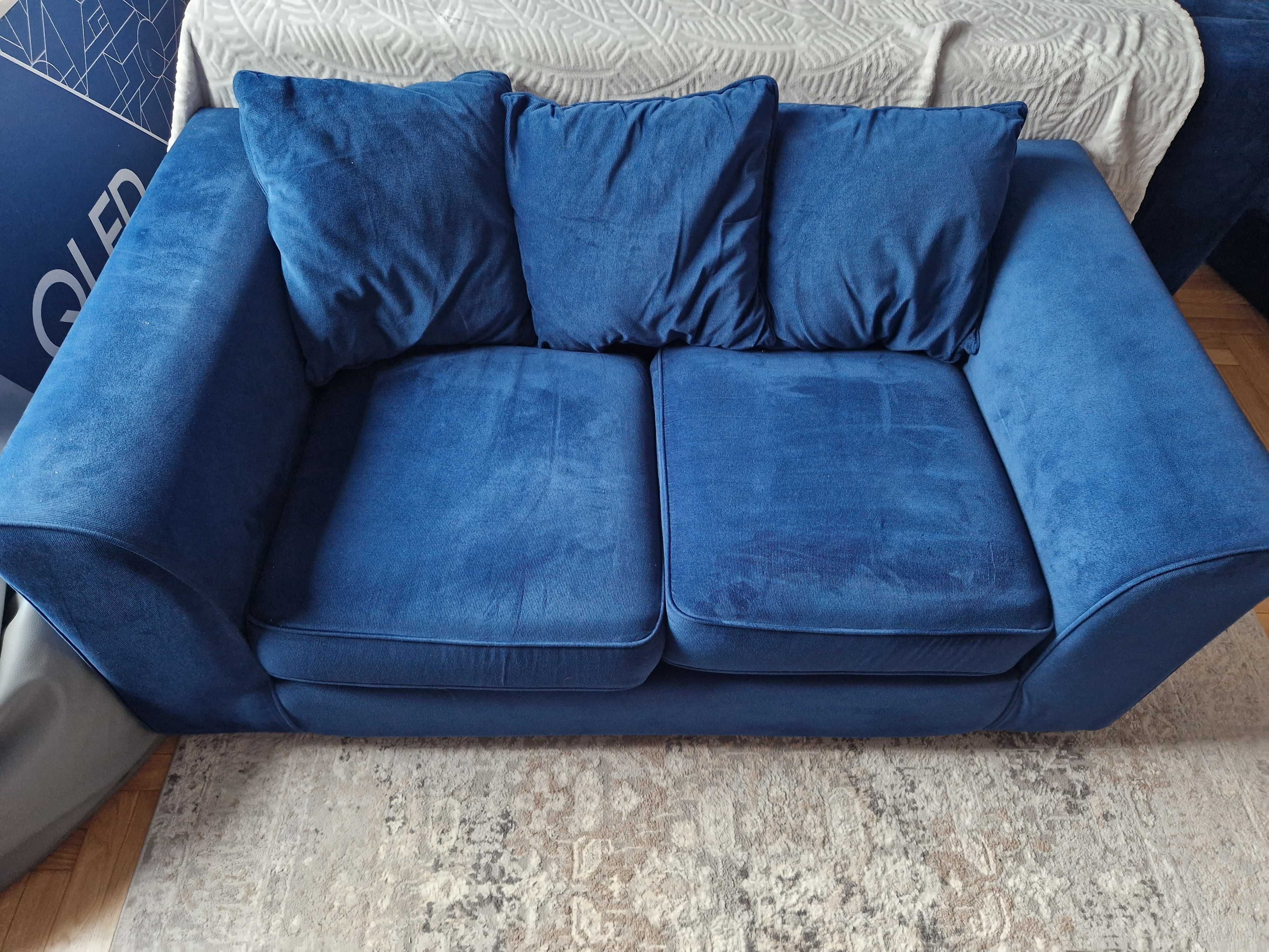 Sofa/ kanapa  granatowa Dillon [JAK NOWA ZA 20 % CENY]