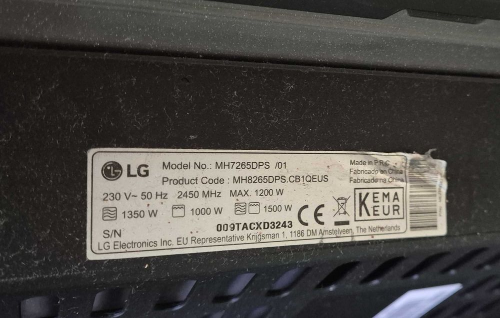 Micro-ondas LG com Grill NeoChef 1200W e 32 Litros