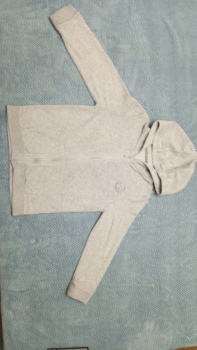 Bluza rozpinana z kapturem rozmiar 116,szara