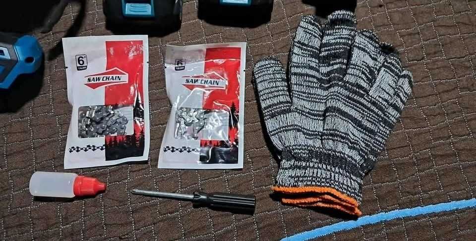 Mini Motoserra Eletrica 21V