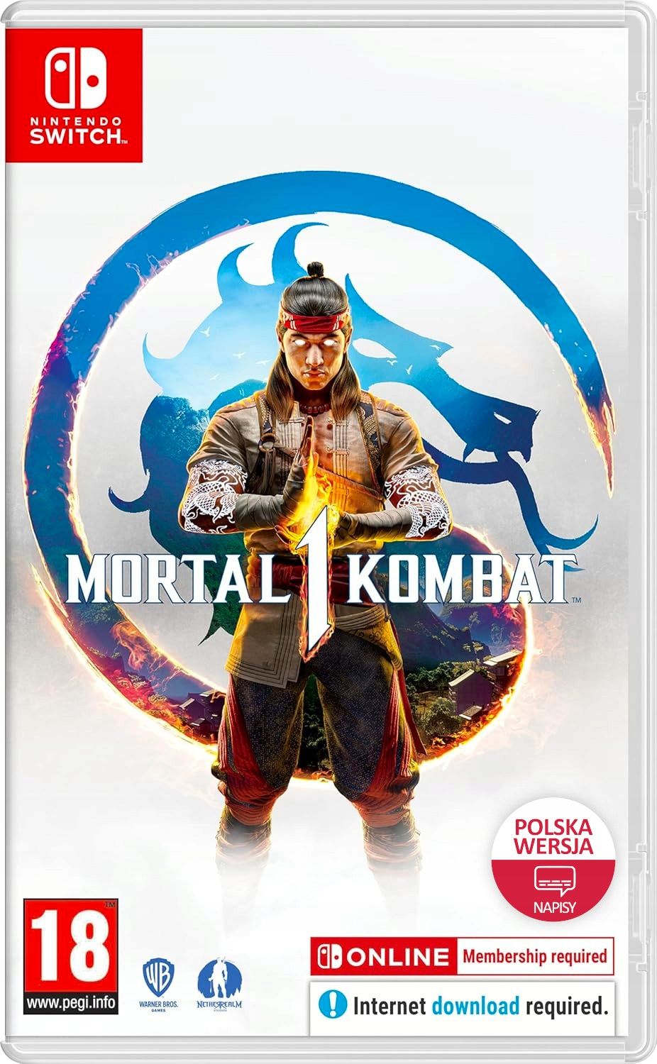 Mortal Kombat MK 1 Switch PL Liu Kang Sub-Zero Scorpion Kartridż