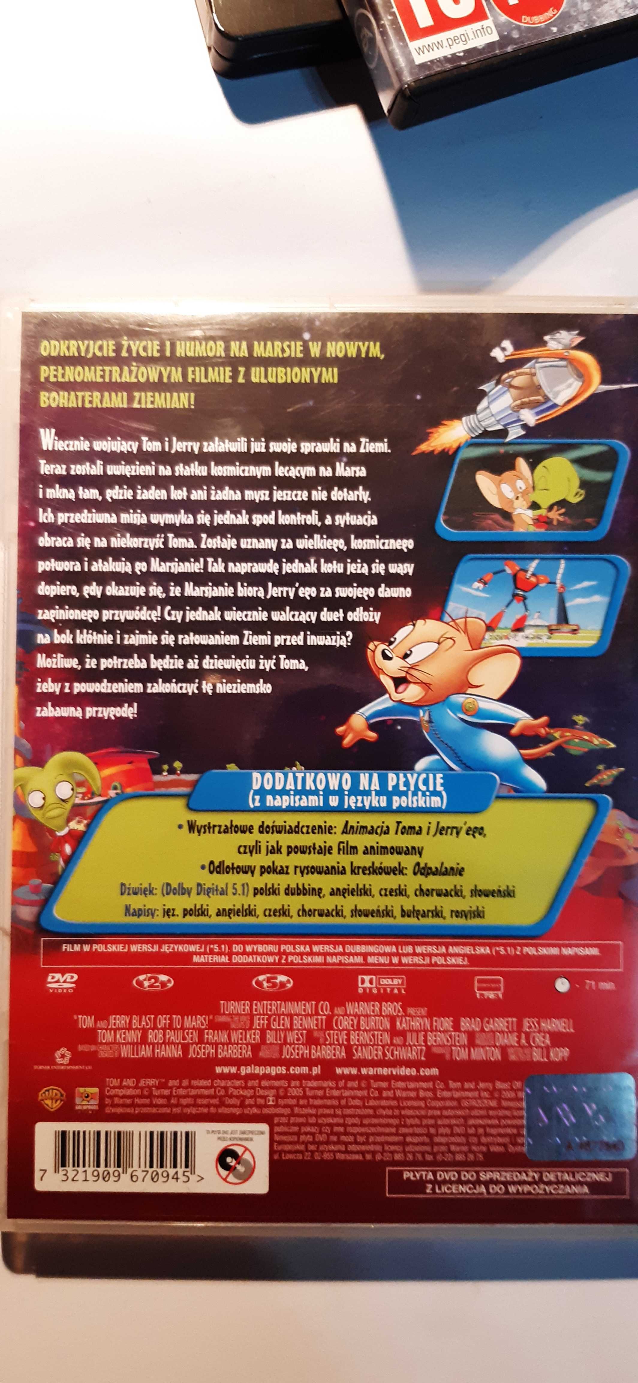 bajka dvd tom i jerry misja na marsa